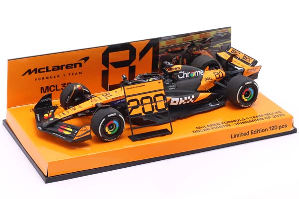 MCLAREN MCL39 #81 2ND HUNGARY GP FORMULA 1 2025 OSCAR PIASTRI / МАКЛАРЕН MCL39 2 МЕСТО ГРАН-ПРИ ВЕНГРИИ ФОРМУЛА-1 ОСКАР ПИАСТРИ — фото 3