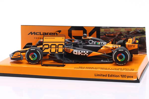 MCLAREN MCL39 #81 2ND HUNGARY GP FORMULA 1 2025 OSCAR PIASTRI / МАКЛАРЕН MCL39 2 МЕСТО ГРАН-ПРИ ВЕНГРИИ ФОРМУЛА-1 ОСКАР ПИАСТРИ — фото 4