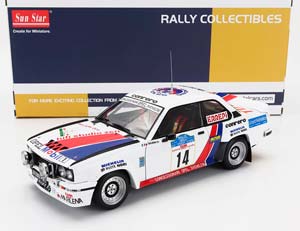 OPEL ASCONA 400 RALLY #14 RALLY TARGA FLORIO 1981 MIKI BIASION - TIZIANO SIVIERO, WHITE BLUE RED