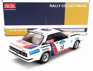 OPEL ASCONA 400 RALLY #14 RALLY TARGA FLORIO 1981 MIKI BIASION - TIZIANO SIVIERO, WHITE BLUE RED — фото 2