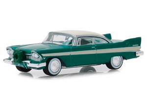 PLYMOUTH BELVEDERE WITH WREATH ACCESSORY 1957 GREEN (ДЛИНА МОДЕЛИ 6-10 СМ)