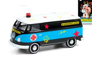 VW VOLKSWAGEN PANEL VAN AMBULANCE MAULED PAUL (ДЛИНА МОДЕЛИ 6-10 СМ)