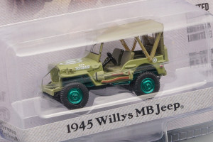 JEEP WILLYS MB 4X4 "U.S. ARMY" 1945 (GREENLIGHT!!!) (ДЛИНА МОДЕЛИ 6-10 СМ) — фото 2