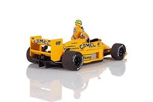 LOTUS HONDA 99T AYRTON SENNA RIDING ON SATORU NAKAJIMAS CAR ITALIAN GP 1987 /W FIGURINE — фото 2
