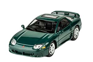 MITSUBISHI 3000GT GTO 1994 РУЛЬ СЛЕВА, PANAMA GREEN (ЗЕЛЕНЫЙ) (ДЛИНА МОДЕЛИ 6-10 СМ)