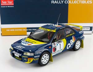 SUBARU IMPREZA 555 N 1 WINNER RALLY PIANCAVALLO 1998 D.ANDREA - F.DANILO, BLUE