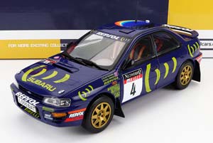 SUBARU IMPREZA 555 #4 WINNER RALLY RAC LOMBARD 1995 C.MCRAE - D.RINGER, BLUE