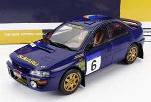 SUBARU IMPREZA 555 #6 2ND RALLY HONG KONG BEIJIJNG 1994 R.BURNS - R.REID,  BLUE