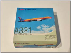 AIRBUS INDUSTRIES A321-200 AIR JAMAICA 6Y-JMW (ДЛИНА 11,13 СМ) — фото 4
