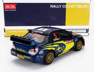 SUBARU IMPREZA WRC06 N5 3RD RALLY WALES GB 2006 P.SOLBERG - P.MILLS, BLU YELLOW — фото 2