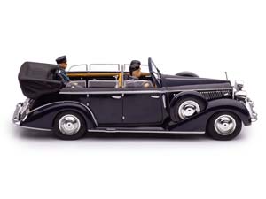 LANCIA ASTURA IV SERIE MINISTERIALE С ФИГУРКОЙ КОРОЛЯ ВИКТОРА ЭММАНУИЛА III 1938 (VITTORIO EMANUELE) — фото 5