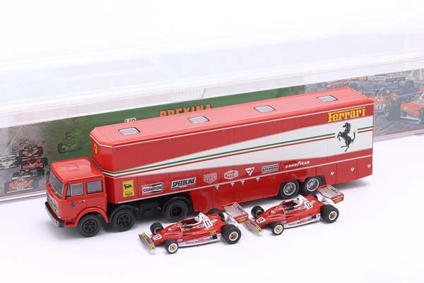FIAT 691 T RACE CAR TRANSPORTER WITH 2X FERRARI 312T2 FORMULA 1 1977 / ФИАТ 691 АВТОВОЗ ГОНОЧНОЙ КОМАНДЫ 2X ФЕРРАРИ 312T2 ФОРМУЛА-1 — фото 3