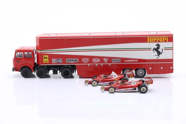 FIAT 691 T RACE CAR TRANSPORTER WITH 2X FERRARI 312T2 FORMULA 1 1977 / ФИАТ 691 АВТОВОЗ ГОНОЧНОЙ КОМАНДЫ 2X ФЕРРАРИ 312T2 ФОРМУЛА-1 — фото 4