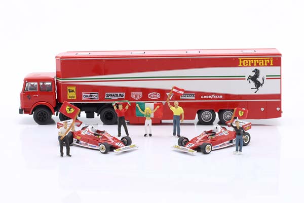 FIAT 691 T RACE CAR TRANSPORTER WITH 2X FERRARI 312T2 FORMULA 1 1977 / ФИАТ 691 АВТОВОЗ ГОНОЧНОЙ КОМАНДЫ 2X ФЕРРАРИ 312T2 ФОРМУЛА-1 — фото 5