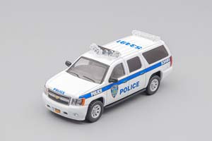 CHEVROLET SUBURBAN NY NJ PORT AUTHORITY POLICE, WHITE (ДЛИНА МОДЕЛИ 6-10 СМ)