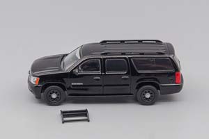 CHEVROLET SUBURBAN US SECRET SERVICE, BLACK (ДЛИНА МОДЕЛИ 6-10 СМ) — фото 6