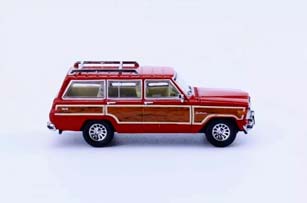 JEEP GRAND WAGONEER SUV, SKYLER WHITE RED (ДЛИНА МОДЕЛИ 6-10 СМ)
