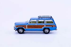 JEEP GRAND WAGONEER SUV, METALLIC BLUE (ДЛИНА МОДЕЛИ 6-10 СМ) — фото 3