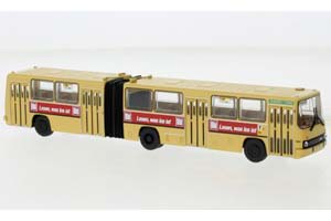 IKARUS 280.02 BVG BILD ZEITUNG 1991 БЕЖЕВЫЙ (ДЛИНА МОДЕЛИ 3-5 СМ) — фото 1