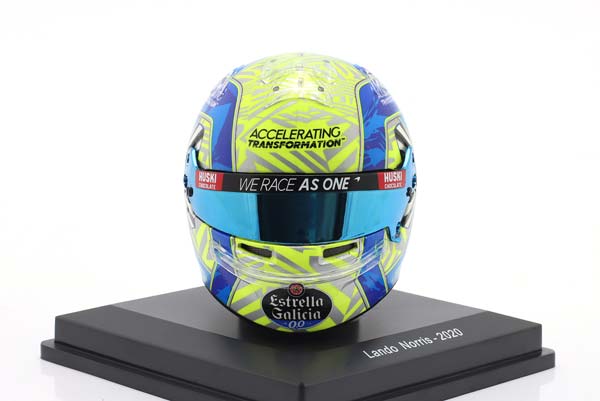 ШЛЕМ LANDO NORRIS #4 MCLAREN F1 TEAM FORMULA 1 2020 / ЛАНДО НОРРИС №4 КОМАНДА МАКЛАРЕН ФОРМУЛА-1 2020