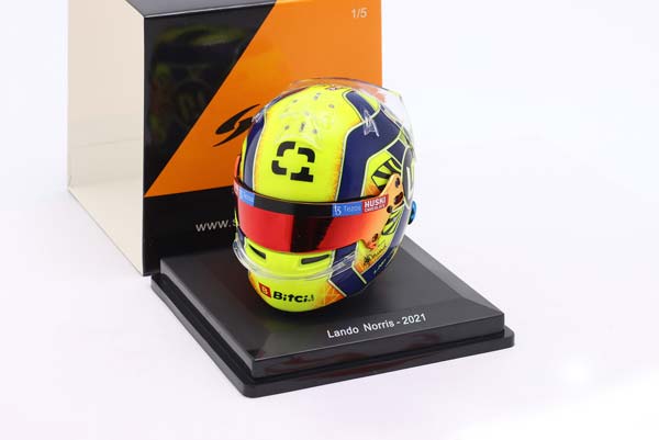 ШЛЕМ LANDO NORRIS #4 MCLAREN F1 TEAM FORMULA 1 2021 / ЛАНДО НОРРИС №4 КОМАНДА МАКЛАРЕН ФОРМУЛА-1 2021 — фото 3