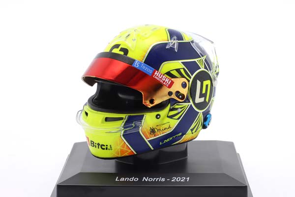 ШЛЕМ LANDO NORRIS #4 MCLAREN F1 TEAM FORMULA 1 2021 / ЛАНДО НОРРИС №4 КОМАНДА МАКЛАРЕН ФОРМУЛА-1 2021 — фото 5