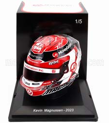 МОДЕЛЬ ШЛЕМА BELL F1 HAAS FW23 TEAM MONEYGRAM HAAS #20 SEASON (2023) KEVIN MAGNUSSEN, RED WHITE BLACK