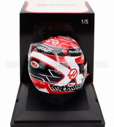 МОДЕЛЬ ШЛЕМА BELL F1 HAAS FW23 TEAM MONEYGRAM HAAS #20 SEASON (2023) KEVIN MAGNUSSEN, RED WHITE BLACK — фото 2