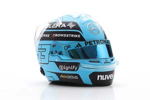HELMET ШЛЕМ GEORGE RUSSELL F1 SEASON 2025 — фото 4