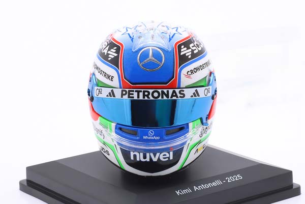 ШЛЕМ ANDREA KIMI ANTONELLI #12 MERCEDES-AMG PETRONAS F1 TEAM FORMULA 1 2025 / КИМИ АНТОНЕЛЛИ МЕРСЕДЕС-АМГ ПЕТРОНАС ФОРМУЛА-1 КОМАНДА