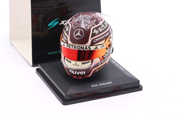 ШЛЕМ KIMI ANTONELLI MERCEDES-AMG PETRONAS #12 MIAMI GP FORMULA 1 2025 / КИМИ АНТОНЕЛЛИ МЕРСЕДЕС-АМГ ПЕТРОНАС ГРАН-ПРИ МАЙАМИ ФОРМУЛА-1 — фото 3