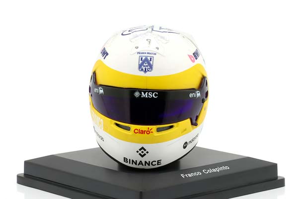 ШЛЕМ FRANCO COLAPINTO BWT ALPINE F1 TEAM #43 USA GP FORMULA 1 2025 / ФРАНКО КОЛАПИНТО БВТ АЛЬПИН ФОРМУЛА-1 КОМАНДА ГРАН-ПРИ США