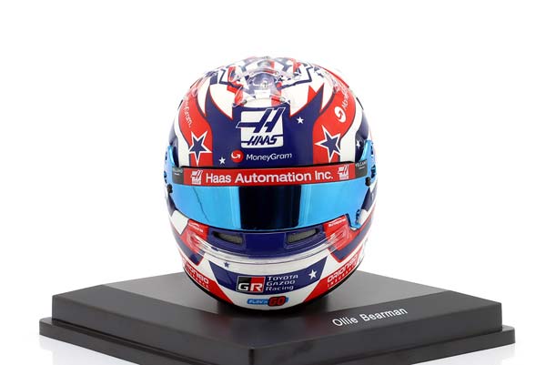 ШЛЕМ OLIVER BEARMAN MONEYGRAM HAAS F1 TEAM #87 USA GP FORMULA 1 2025 / ОЛИВЕР БЕРМАН МОНЕЙГРАМ ХААС ФОРМУЛА-1 КОМАНДА ГРАН-ПРИ США