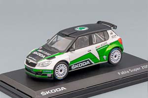 SKODA FABIA II FL S2000 N0 SKODA MOTORSPORT DESIGN RALLY (2010), GREEN WHITE BLACK