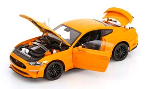 FORD MUSTANG GT WITH WIDE BODY KIT 2019 ORANGE — фото 3