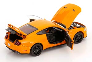 FORD MUSTANG GT WITH WIDE BODY KIT 2019 ORANGE — фото 4