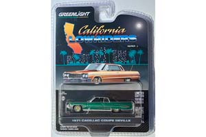 CADILLAC COUPE DEVILLE 1971 GREEN/GOLD