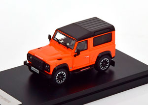 LAND ROVER DEFENDER 90 WORKS V8 2018 ORANGE BLACK (ДЛИНА МОДЕЛИ 6-10 СМ)