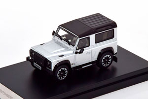 LAND ROVER DEFENDER 90 WORKS V8 2018 SILVER (ДЛИНА МОДЕЛИ 6-10 СМ) — фото 1