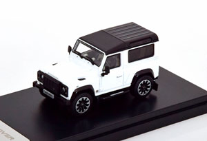 LAND ROVER DEFENDER 90 WORKS V8 2018 WHITE BLACK (ДЛИНА МОДЕЛИ 6-10 СМ)
