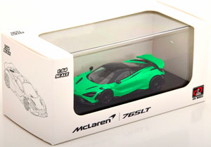 MCLAREN 765LT GREEN BLACK (ДЛИНА МОДЕЛИ 6-10 СМ) — фото 3