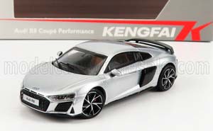 AUDI R8 COUPE PERFORMANCE 2021, SILVER (ДЛИНА МОДЕЛИ 6-10 СМ)