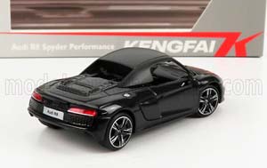 AUDI R8 SPIDER PERFORMANCE 2021, BLACK (ДЛИНА МОДЕЛИ 6-10 СМ) — фото 2