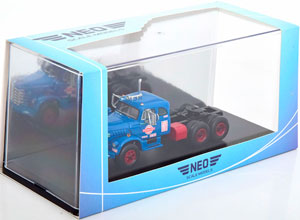 DIAMOND T 921B TOWING VEHICLE 1955 BLUE BLACK RED (ДЛИНА МОДЕЛИ 6-10 СМ) — фото 3