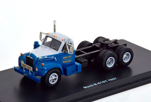 MACK B-61ST TOWING VEHICLE 1957 BLUE GREY BLACK (ДЛИНА МОДЕЛИ 6-10 СМ)