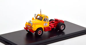 MACK B-61T TOWING VEHICLE 1957 YELLOW RED (ДЛИНА МОДЕЛИ 6-10 СМ)