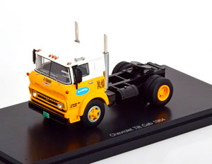 CHEVROLET TILT CAB TOWING VEHICLE 1964 YELLOW WHITE BLACK (ДЛИНА МОДЕЛИ 6-10 СМ)