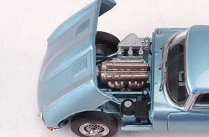 JAGUAR E-TYPE HARDTOP 1961, LIGHT BLUE (ДЛИНА МОДЕЛИ 6-10 СМ) — фото 8