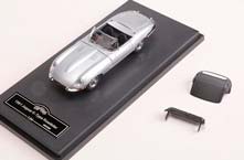 JAGUAR E-TYPE ROADSTER 1961, SILVER (ДЛИНА МОДЕЛИ 6-10 СМ)
