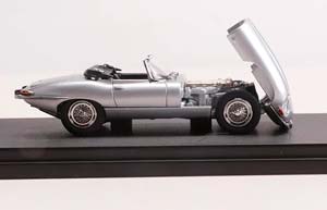 JAGUAR E-TYPE ROADSTER 1961, SILVER (ДЛИНА МОДЕЛИ 6-10 СМ) — фото 2